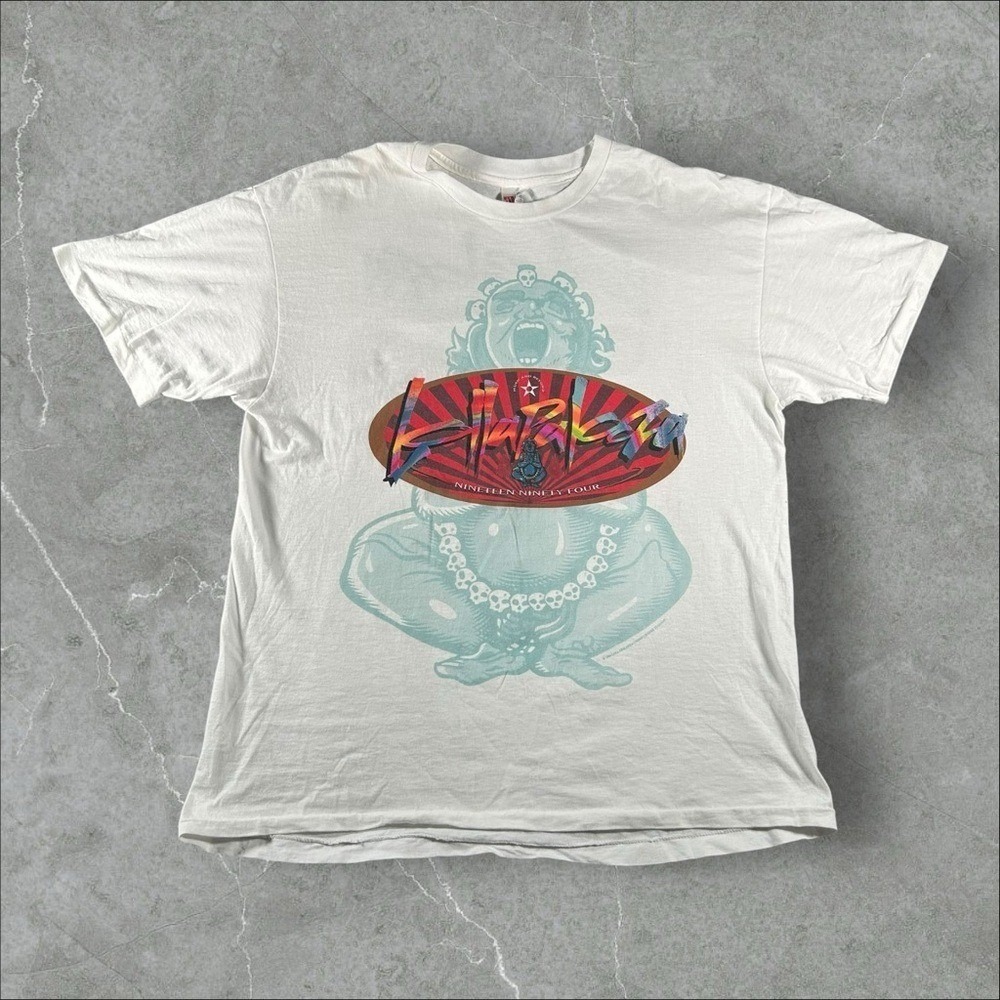 Vintage Lollapalooza Shirt Men XL White 1994 90s Buddha Single Stitch Rock Fest